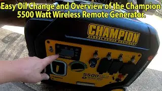 Overview of the Champion 5500W Wireless Remote Generator. Model # 201351