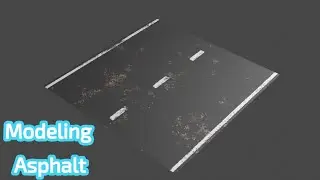 blender tutorial |Modeling asphalt road in blender