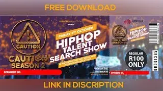 Events Tickets free psd download photoshop