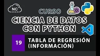 Curso de Ciencia de Datos con Python: Tabla de regresión (Información) - 19