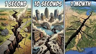 So What If the New Madrid Fault Finally Snapped? (Second by Second → 1 Month Later)