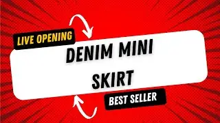 Live Opening Denim Skirt #denimskirt #skirt #koreanskirt #skort #palda #youtube #seller