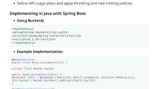 API Security: Best Practices for Rate Limiting and Throttling in Java