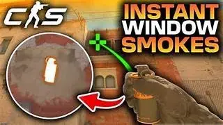ALL INSTA WINDOW SMOKES ON MIRAGE IN CS2! #cs2 #csgo #cs