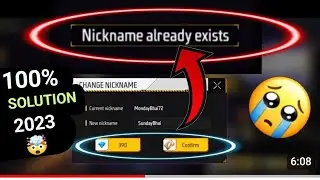 Nickname Already Exists || Provelem Solved || Free Fire || How To Change name #ff