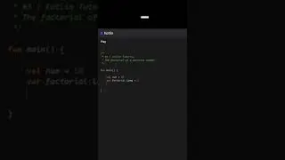 #3 | Kotlin | Factorial of a positive number