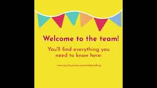 Welcome to the team! Video Template from VideoScribe