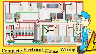 Electrical House Wiring | House Switch Wire Connection | How to Wire DB Box | House Wiring