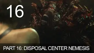 Resident Evil 3 Remake Disposal Center Nemesis Boss Fight Walkthrough Gameplay Part 16