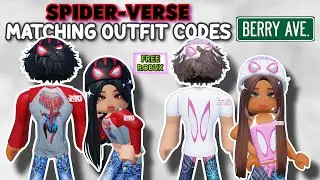 SPIDER-VERSE BOY AND GIRL MATCHING OUTFIT CODES FOR BERRY AVENUE AND BLOXBURG 🤩✨