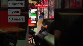 1 second VS 10 years of painting 