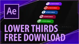 Tutorial de LOWER THIRDS after effects | Free download