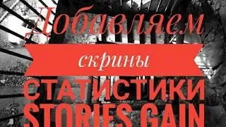 Как добавить скриншоты статистики по аккаунту в Stories Gain