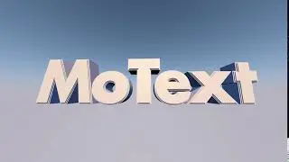 00 Cinema4D - Simple MoText Animation - C4D r19 version