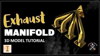 Exhaust manifold 3D model [Autoesk Inventor tutorial]