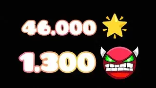 46000 stars and 1300 demons / Geometry Dash (120hz/165hz)