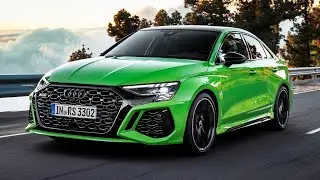 2022 Audi RS3 Kyalami Green driving