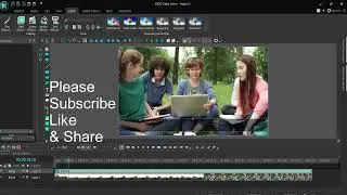 How to make scrolling text in VSDC Video Editor