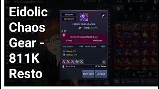 RNG TEST - Eidolic Chaos Gear Enhancement with 811K Restoration Scroll - Black Desert Mobile