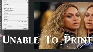 Unable To Print In Adobe Photoshop - Print Command Disabled
