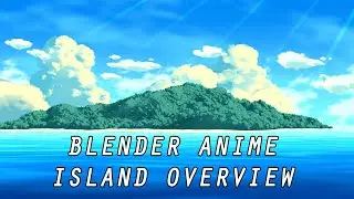 stylised island in blender overview