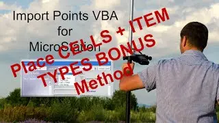 Import Points VBA - The Cell + Item Types BONUS Method