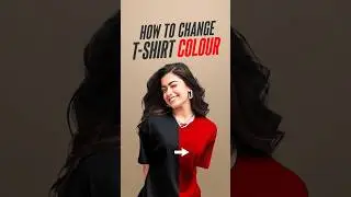 How To CHANGE T-shirt Colour In Photoshop #shorts #photoshop #rashmikamandanna #tutorial