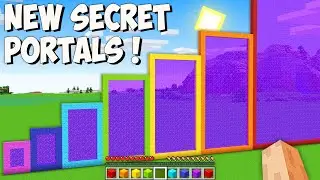 Where does NEW SECRET PORTALS lead in Minecraft? I found PORTAL of ALL SIZES!