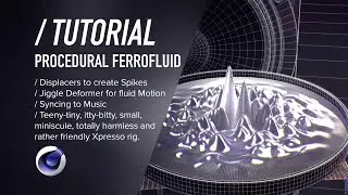 C4D TUTORIAL | Procedural Ferrofluid  [Cinema 4D]