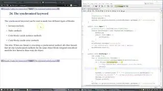 12.8 The synchronized keyword