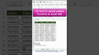 Vstack _A new function in msexcel 🤯🤯