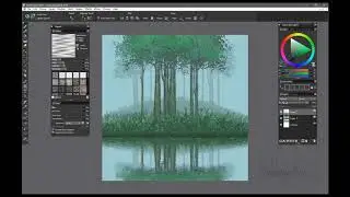 How to create a water reflection in Painter