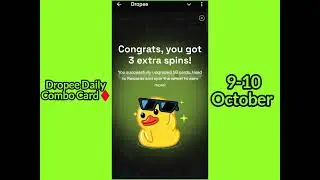 Dropee Daily Combo / 9-10 October dropee combo / #shortsfeed #airdrops #cripto #youtube #dropee