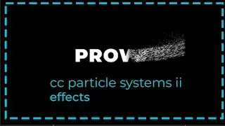 CC Particle Systems II in after effects анимация за 2 минути