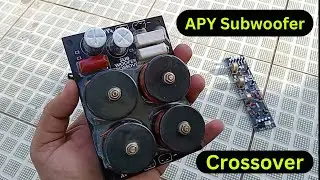 APY | Subwoofer | Crossover | 4/8 Ohms | Premium quality | Suitable for all Subwoofer| GKS Info Tech