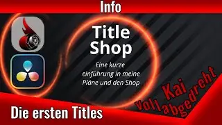 DaVinci Resolve und mein momentanes Projekt mit Neon Titles