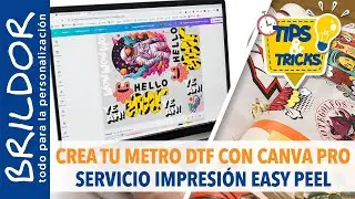 🎨 Tu METRO DTF con CANVA PRO y el SERVICIO DE IMPRESIÓN #DTF🖨️ ¡Listo para estampar!