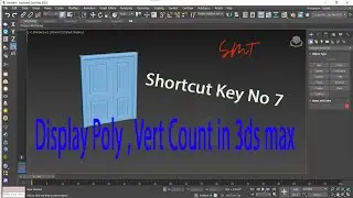 How to display polygon count in 3ds max | Tamil | SMT
