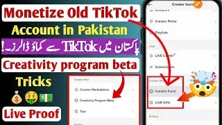 Monetized Old TikTok Account in Pakistan Creativity Beta Program Hindi/Urdu 2023-4