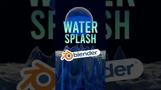Water splash in blender