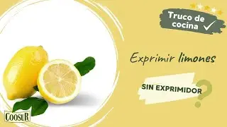 Cómo exprimir un 🍋 limón SIN exprimidor