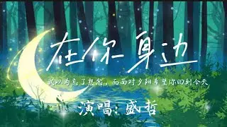 盛哲-在你身边『我以为忘了想念，而面对夕阳希望你回到今天。』🎵【动态歌词Lyrics video】#超好听 #music #lyrics #pinyin
