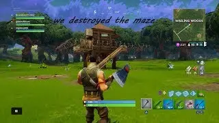 Fortnite destroying the maze
