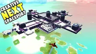 No Man's Sky Next: EPIC LOW ORBIT SPACEPORT IN CREATIVE MODE  - No Man's Sky Next Gameplay