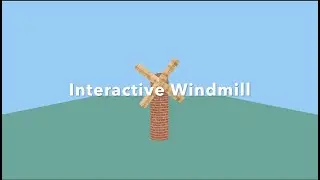 Interactive 3D Windmill using  p5.js.