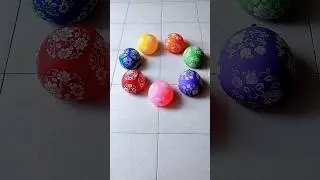 Seven Flower Balloons Pop Reverse Video Asmr Satisfying