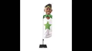 Montaje banderas publicitarias personalizadas