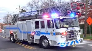 Bellmawr Fire Department Ladder 32, BLS 3 & Chief 301 Responding
