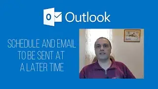 Delay or schedule sending email messages in Outlook.