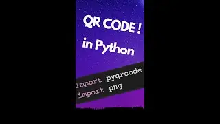 QR CODE in Python ?? 